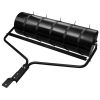 Garden Lawn Roller with Aerator Clamps Black 16.6 gal Iron