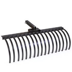 Tractors Rake Tractors Pine Straw Rake 17 Pine Straw Rake with 2" Receiver for ATV UTV Lawn Tractors (Pine Straw Rake)