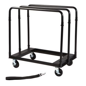 Folding Table Cart Drywall Cart 1500 LBS Panel Dolly Heavy-Duty with Braking Caster Steel Panel Truck Cart for Warehouse Garage Home Hotel Furniture