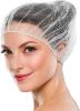 White Micro Nylon Hairnets 18 Inch Size. 100 Pack Disposable White Hairnets. Stretchable Unisex Hairnet Caps for Food Service. Hairnets for Cooking In