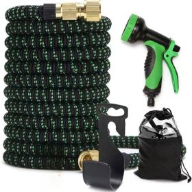 Expandable garden hose 100FT expandable water pipe, 3/4 inch universal joint, multifunctional nozzle, all day flexibility, no tangles