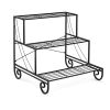 3 Tier Outdoor Metal Garden Planter Holder Shelf