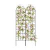 2 Pack Metal Garden Trellis Decorative for Climbing Plants