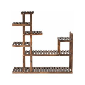 7-Tier Flower Wood Stand Plant Display Rack Storage Shelf