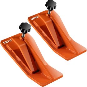 VEVOR Tractor Bucket Protector, 2pcs Ski Edge Protector, 12" Long Turf Tamer Skid Protector, 4" Width