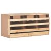 Chicken Laying Nest 3 Compartments 37.8"x15.7"x17.7" Solid Pine Wood