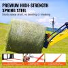 VEVOR 49" Hay Spear, Bale Spears 3000lbs Loading Capacity, Skid Steer Loader Tractor Attachment 2pcs Spears, Quick Attach Spike Forks