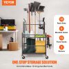 VEVOR Garden Tool Organizer, 16 Slots with Hooks, Yard Tool Tower Rack with Wheels for Garage Organization and Storage