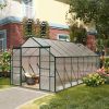 16' x 8' Walk-in Greenhouse Aluminum Greenhouse Polycarbonate Kit