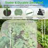 Garden Mesh Netting Kit With 8.2x25.9FT Ultra Fine Screen Mesh 12 Clips 6Pcs Garden Hoops Greenhouse Raised Bed Plant Covers Garden Barrier For Vegeta