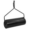 Garden Lawn Roller with Aerator Clamps Black 16.6 gal Iron