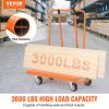 VEVOR Drywall Cart, 3000 LBS Panel Dolly Cart with 45.28" x 21.8" Deck and 5" Swivel Wheels, Heavy-Duty Drywall Sheet Cart, Handling Wall Panel