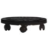 Plant Trolleys with Wheels 3 pcs Diameter 11.8" Black 374.8 lb