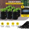 VEVOR DWC Hydroponic System, 5 Gallon 8 Buckets, Deep Water Culture Growing Bucket, Hydroponics Grow Kit with Pump, Air Stone and Water Level Device