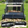 VEVOR Push Lawn Sweeper, 26 Inch Leaf & Grass Collector