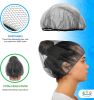 100 Pack Black Micro Nylon Hairnets 18" Size Disposable Black Hairnets with Elastic Edge Mesh. Stretchable Hairnet Caps for Food Service; Cooking; Ind