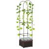 Planter,Flower shelf, Garden Bed with Trellis