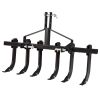 Chisel Plow Scarifier ATV/UTV Plow Implement Cultivator with 6 Detachable Scarifier Shank for CAT-1 (Chisel Plow Scarifier)