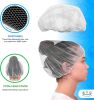 White Micro Nylon Hairnets 18 Inch Size. 100 Pack Disposable White Hairnets. Stretchable Unisex Hairnet Caps for Food Service. Hairnets for Cooking In