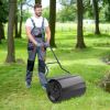 Lawn Roller with U-Shaped Handle for Garden Backyard