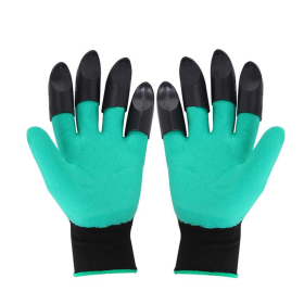 Garden Genie Gloves With Claws Waterproof Garden Gloves For Digging Planting Breathable Gardening Gloves For Yard Work (Num: 2pair, Color: green)