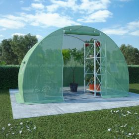 Greenhouse 48.4 ft² 118.1"x59.1"x78.7" (Color: green)