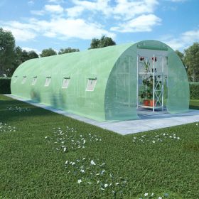 Greenhouse 290.6 ft² 354.3"x118.1"x78.7" (Color: green)