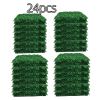 Artificial Boxwood Panel 12pcs Boxwood Hedge Wall Panels Artificial Grass Backdrop Wall 24X16 4cm Green Grass Wall