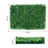 Artificial Boxwood Panel 12pcs Boxwood Hedge Wall Panels Artificial Grass Backdrop Wall 24X16 4cm Green Grass Wall