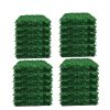 Artificial Boxwood Panel 12pcs Boxwood Hedge Wall Panels Artificial Grass Backdrop Wall 24X16 4cm Green Grass Wall